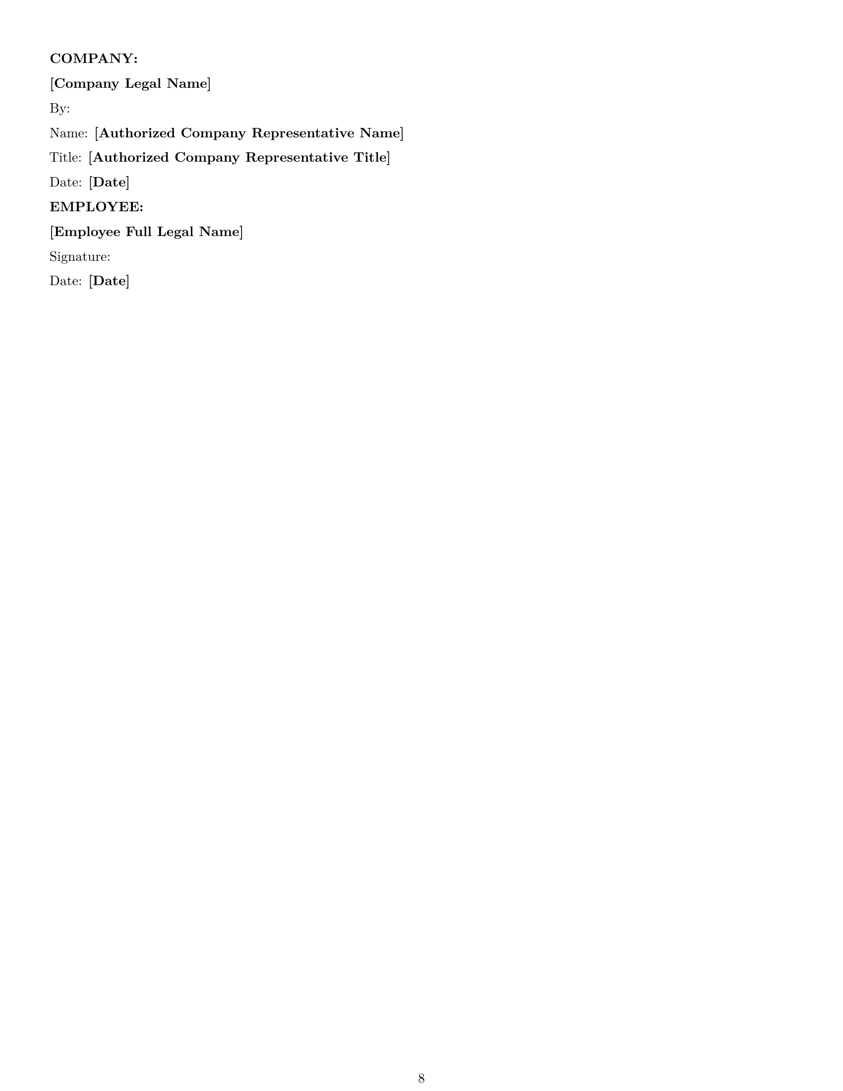 Preview page 8 of Pro California technical support engineer employment contract template